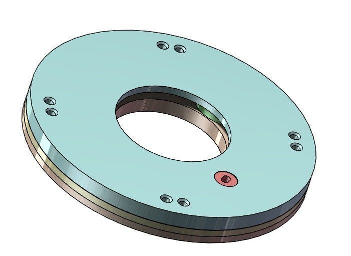 3D Printable Iris mechanism-3DP2BLROD30A 3D print model_5