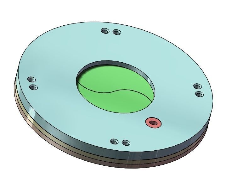 3D Printable Iris mechanism-3DP2BLROD30A 3D print model_12