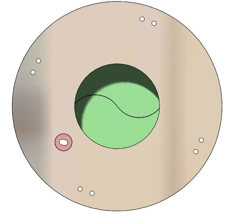3D Printable Iris mechanism-3DP2BLROD30A 3D print model_10