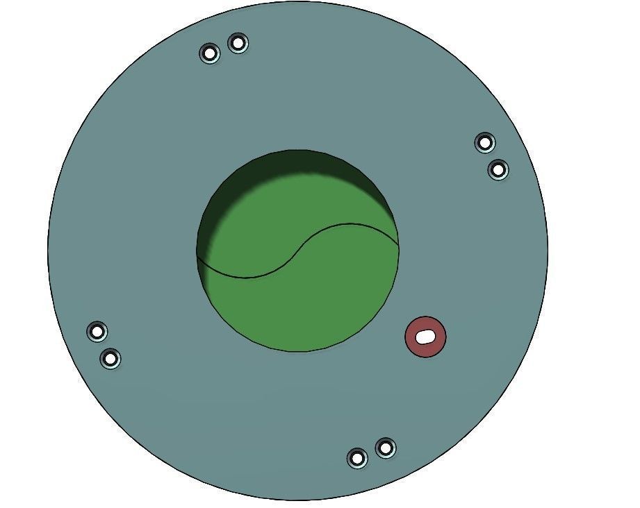 3D Printable Iris mechanism-3DP2BLROD30A 3D print model_9