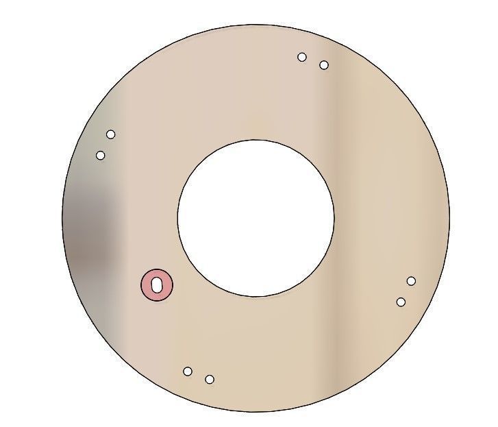 3D Printable Iris mechanism-3DP2BLROD30A 3D print model_4