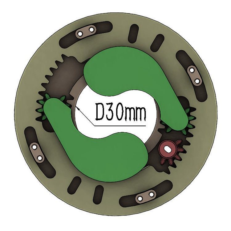 3D Printable Iris mechanism-3DP2BLROD30A 3D model 3D printable | CGTrader