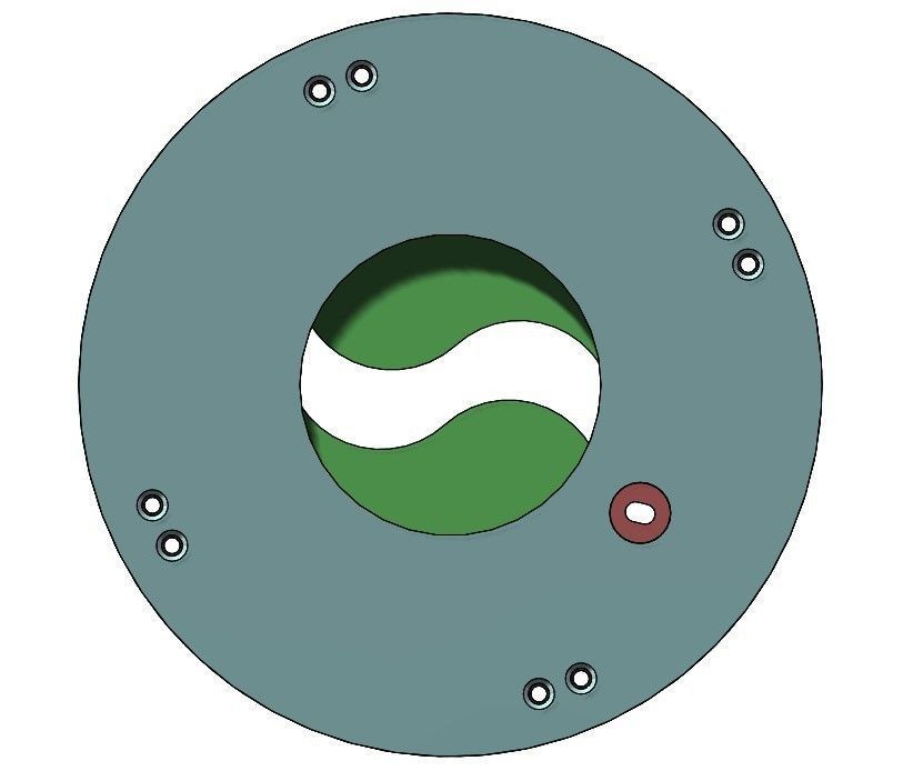 3D Printable Iris mechanism-3DP2BLROD30A 3D print model_3