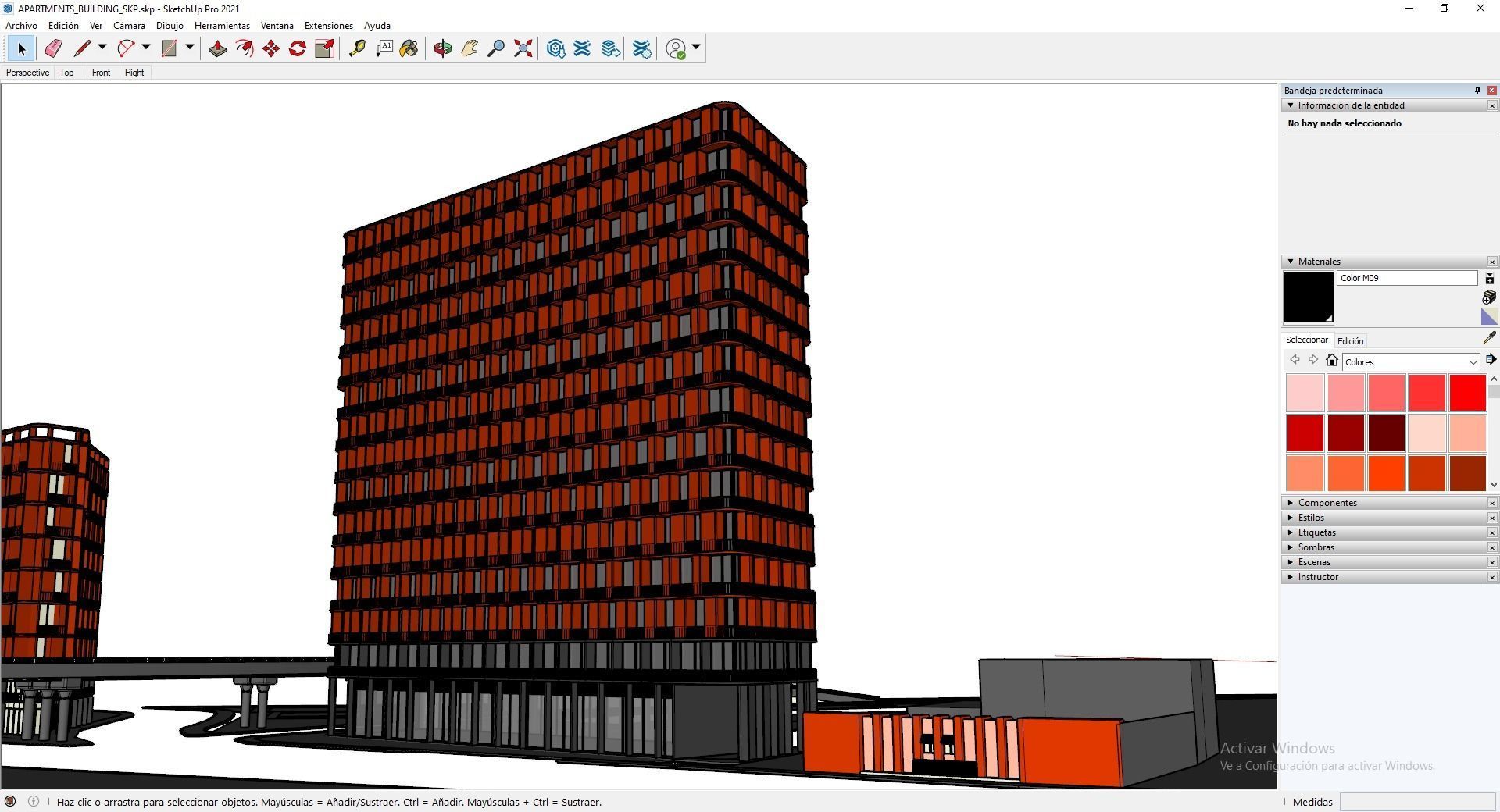 Apartments Building 3D model_16