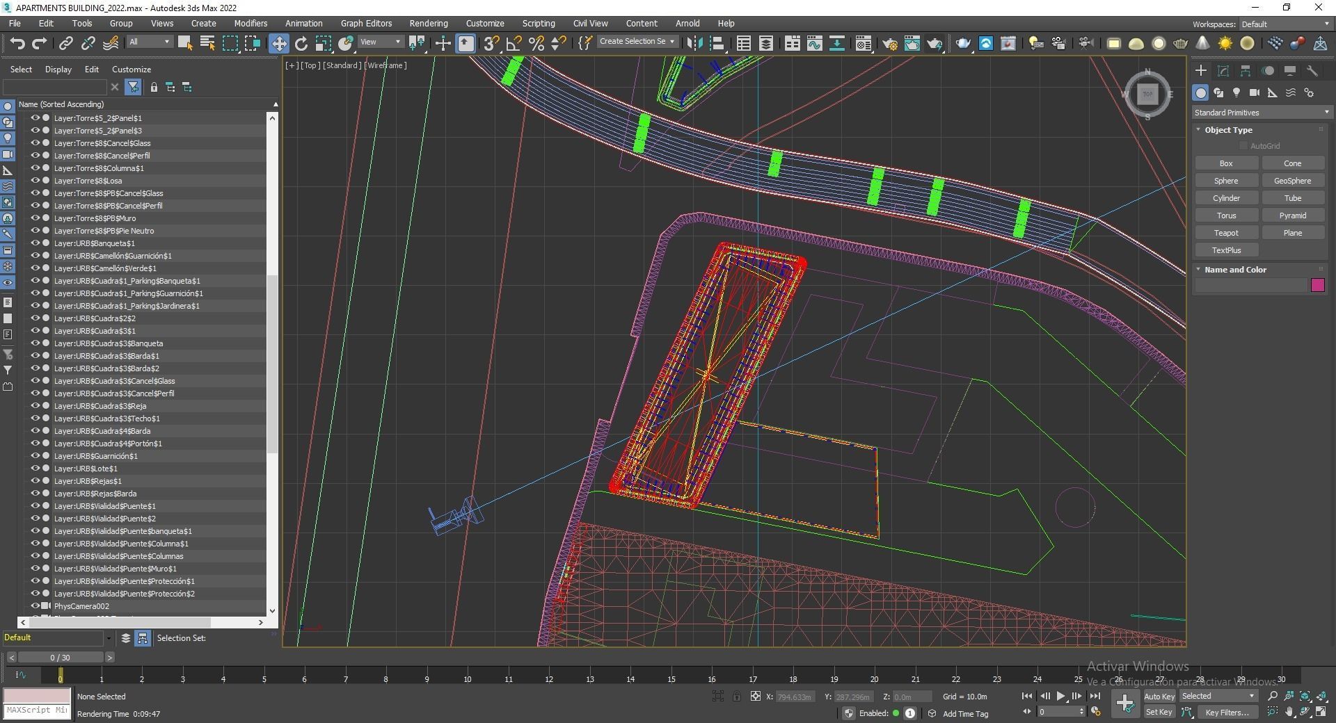Apartments Building 3D model_9
