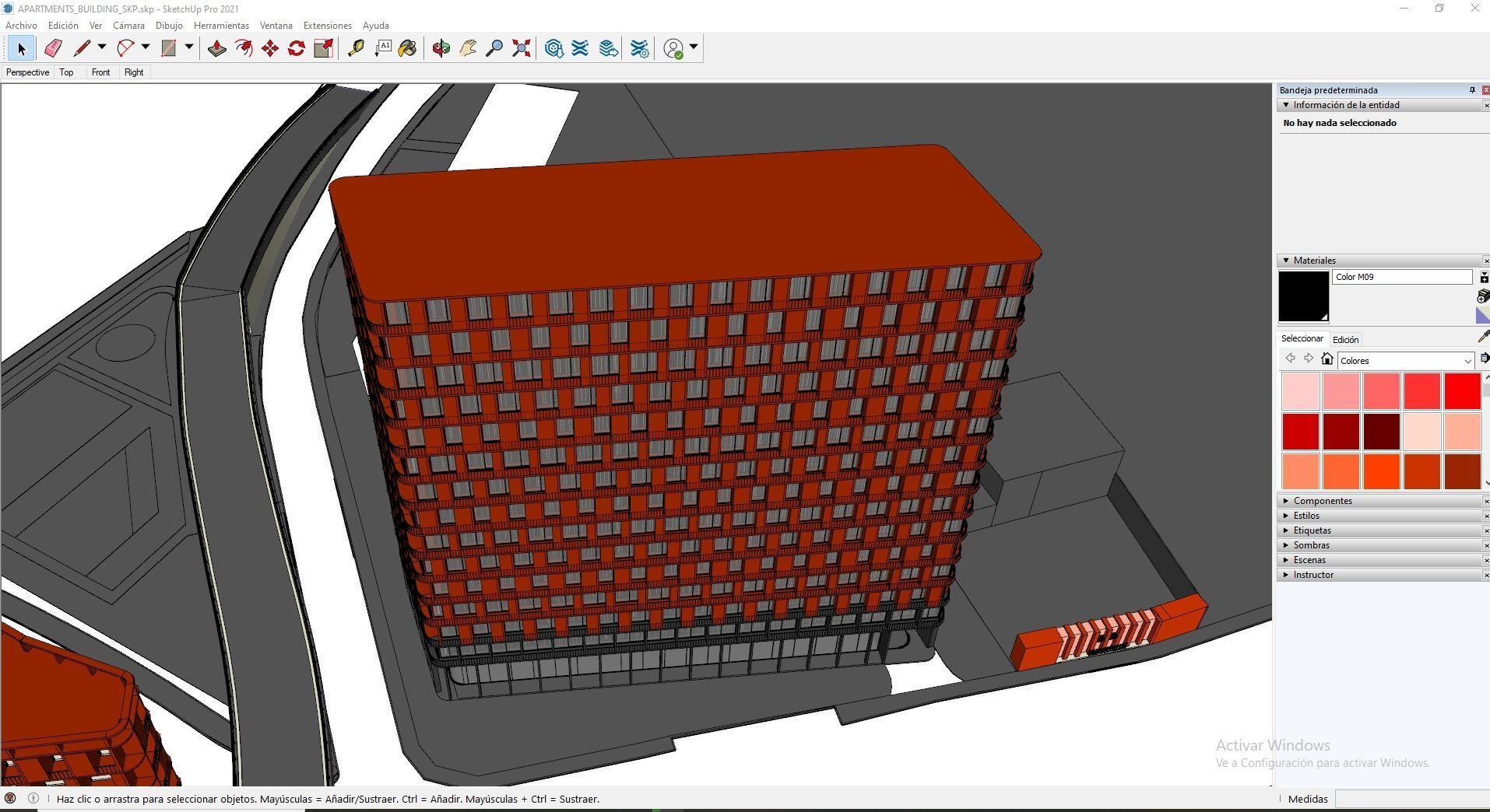 Apartments Building 3D model_17