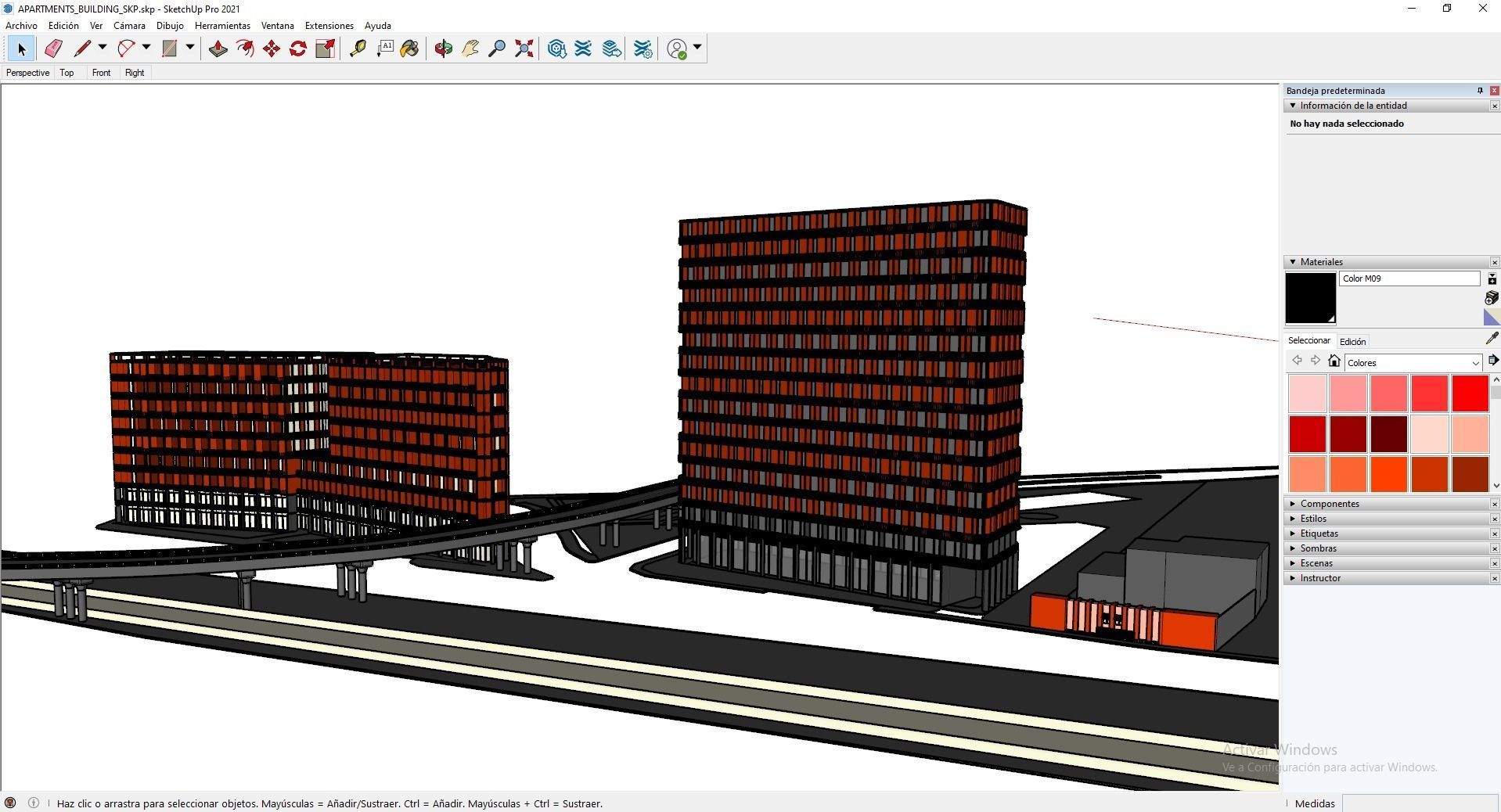 Apartments Building 3D model_15