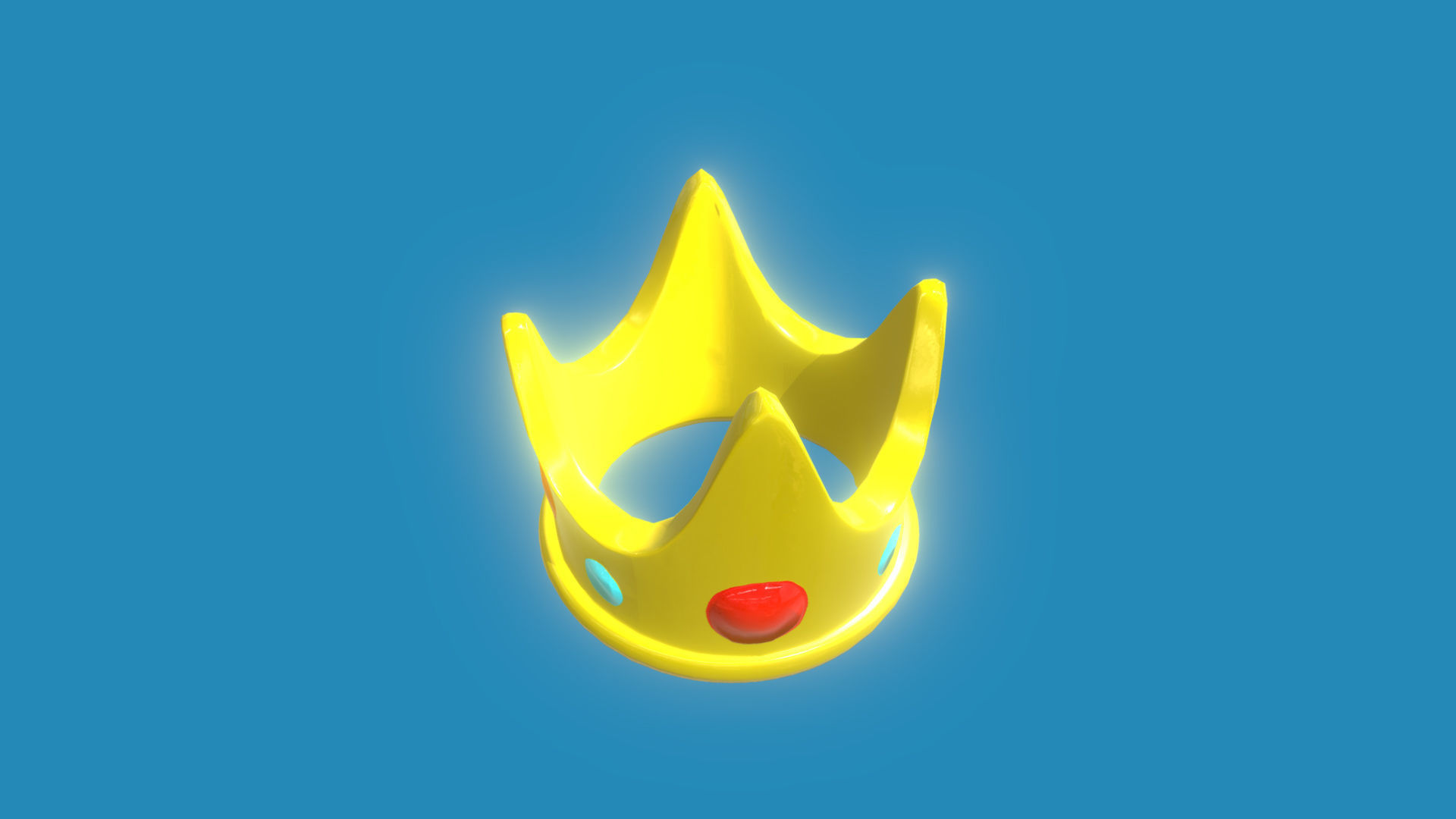Crown Low-poly 3D model_1