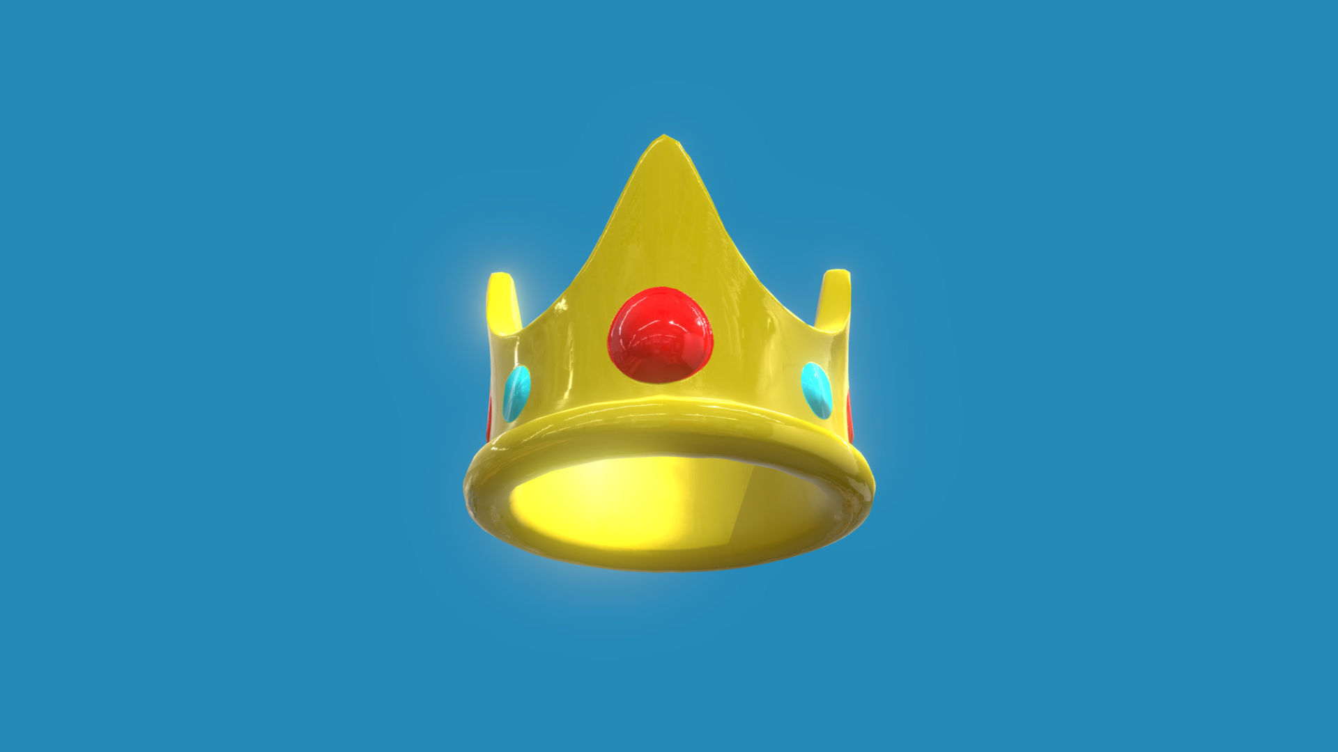 Crown Low-poly 3D model_5