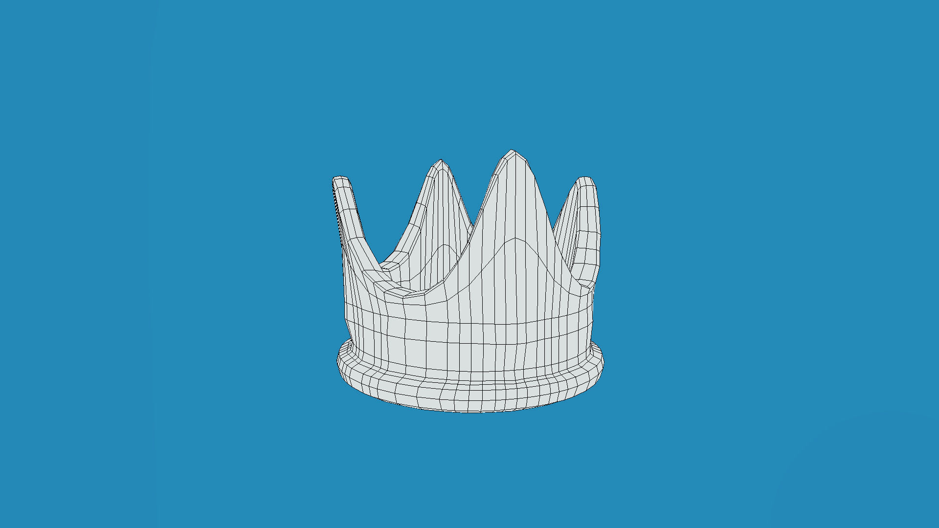 Crown Low-poly 3D model_4