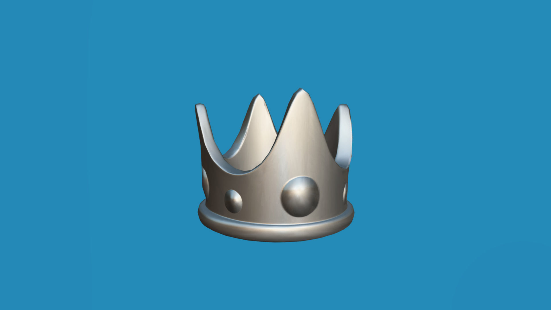 Crown Low-poly 3D model_3