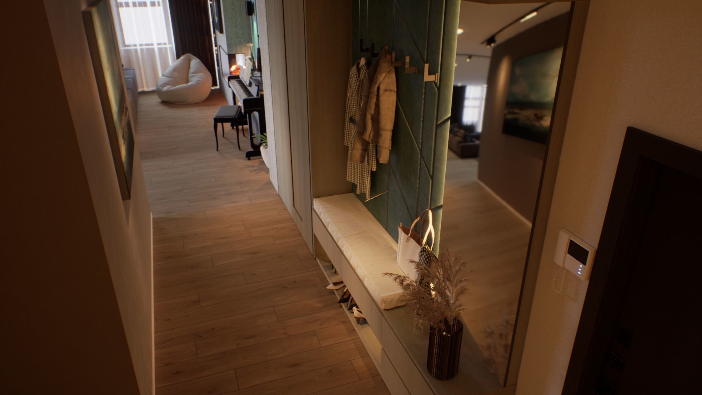 VR ready Living room Unreal engine  Low-poly 3D model_28