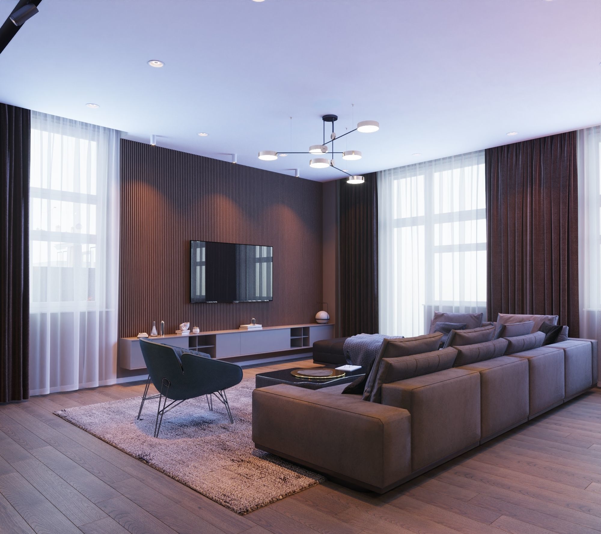 VR ready Living room Unreal engine  Low-poly 3D model_31