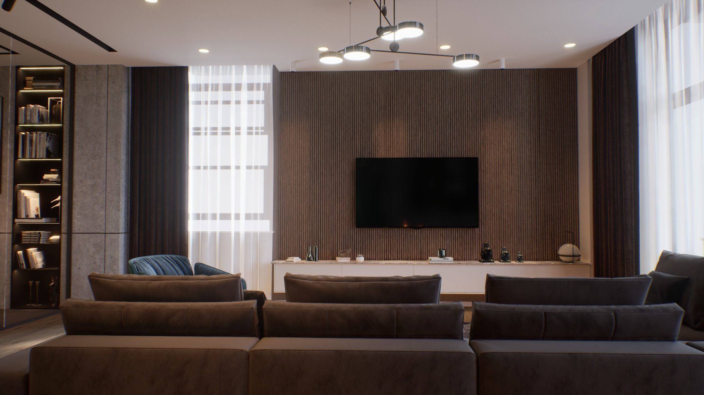 VR ready Living room Unreal engine  Low-poly 3D model_13