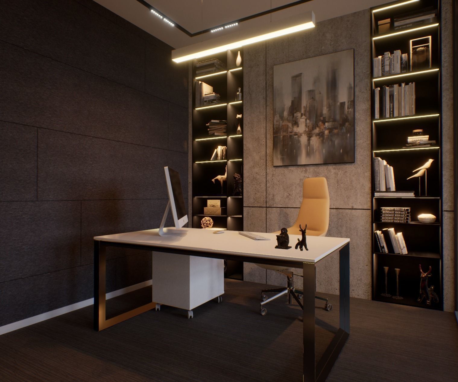 VR ready Living room Unreal engine  Low-poly 3D model_14