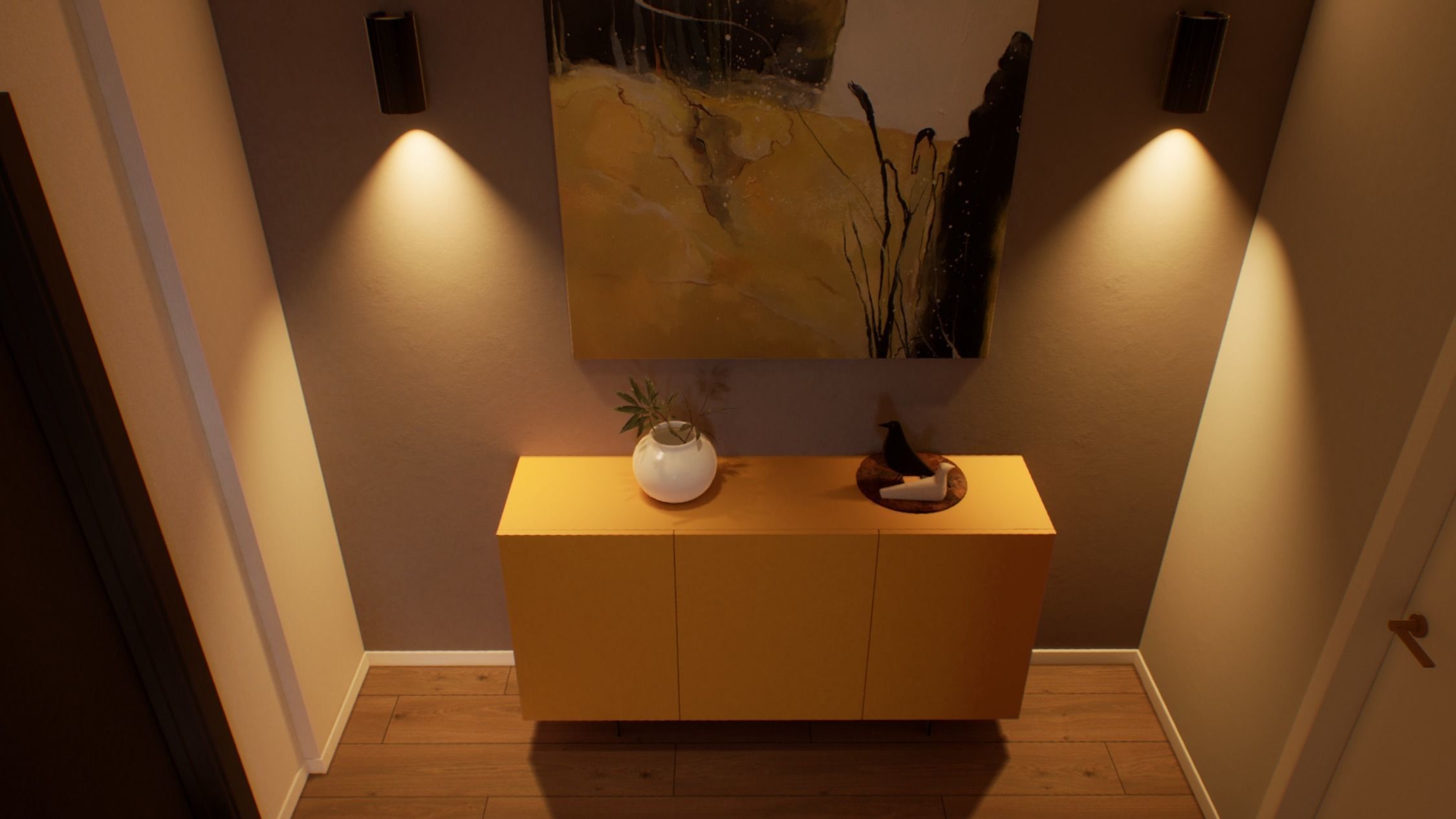 VR ready Living room Unreal engine  Low-poly 3D model_27