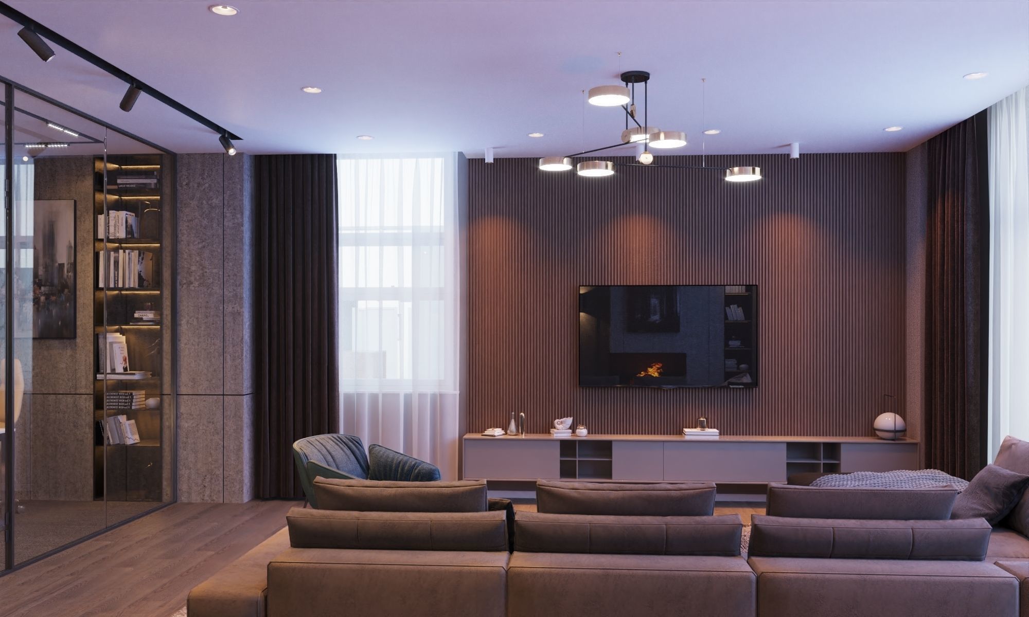 VR ready Living room Unreal engine  Low-poly 3D model_2