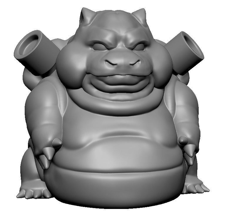 Blastoise - Fat Version  3D print model_4
