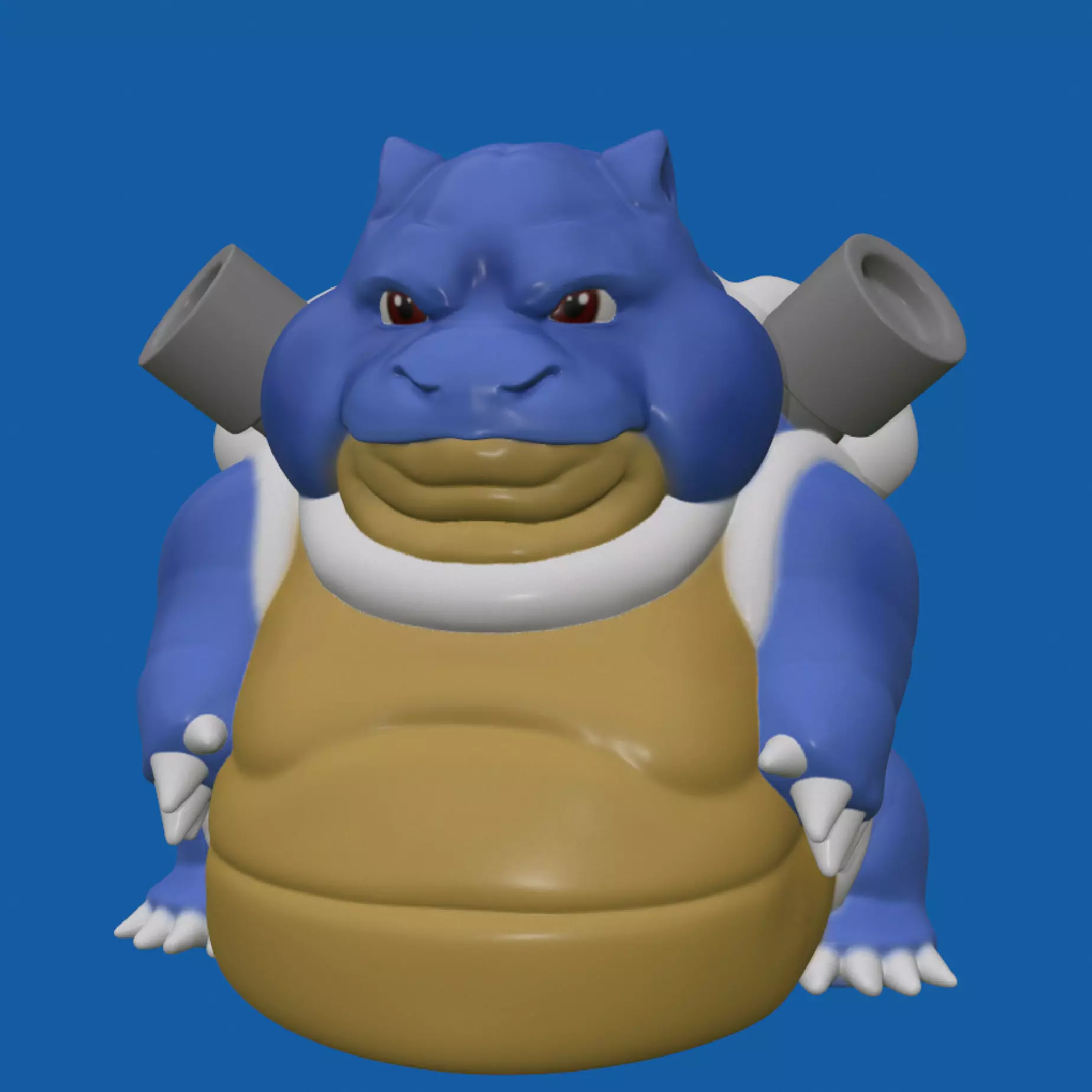 Blastoise - Fat Version  3D print model_0