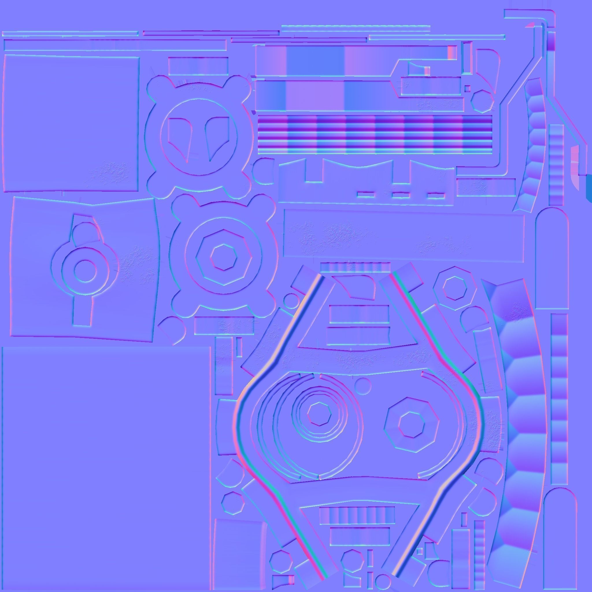 pipe valve Low-poly 3D model_11