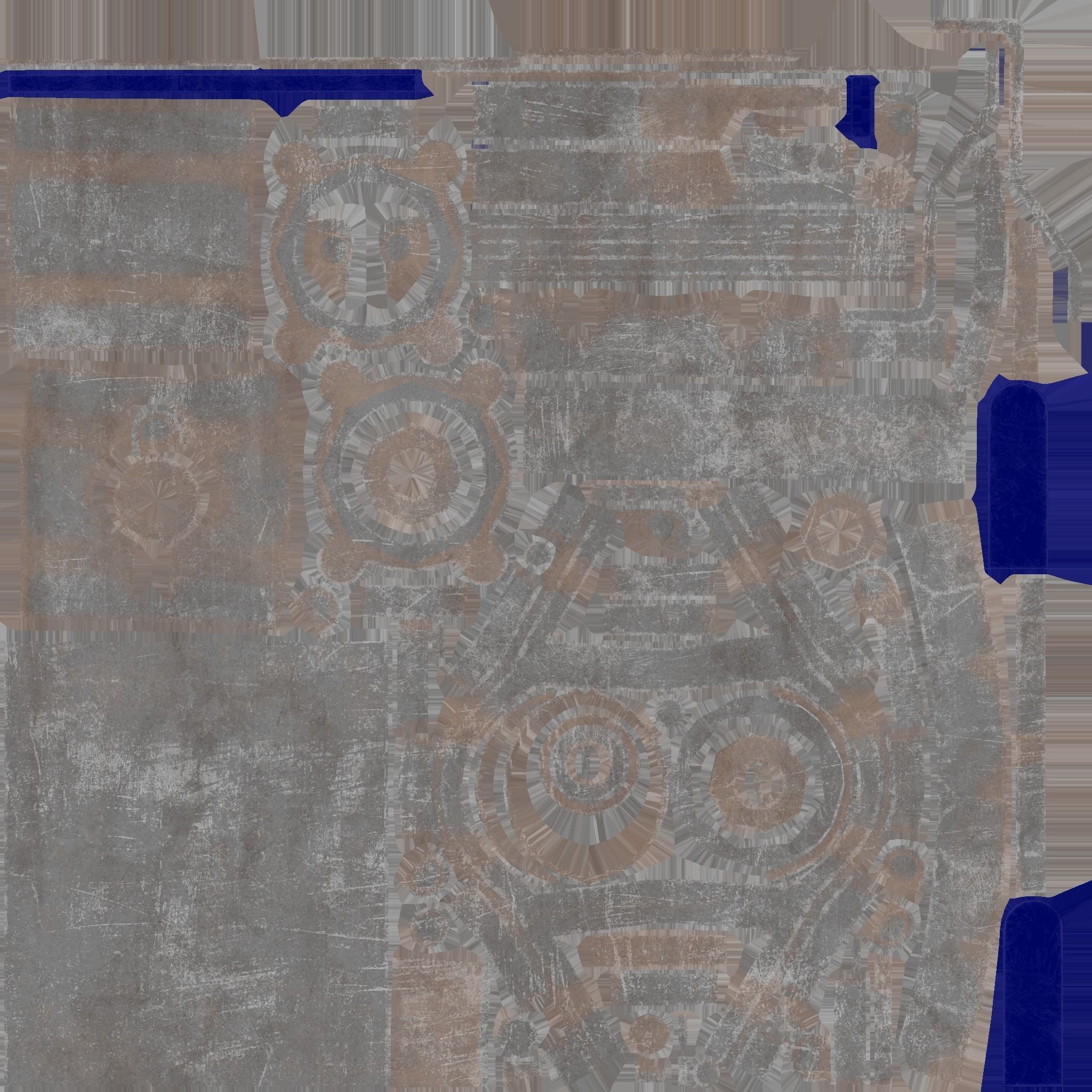 pipe valve Low-poly 3D model_8