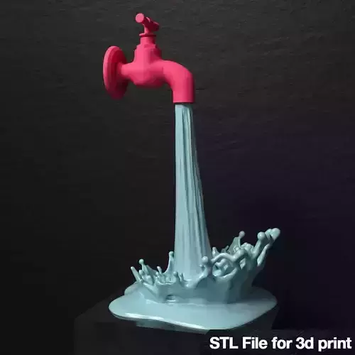 water tap 3dprintable 3D print model