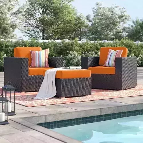 Person Seating Group with Sunbrella Cushions 3D model