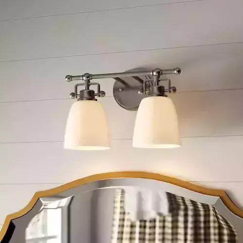 Light Dimmable Brushed Nickel Vanity Light