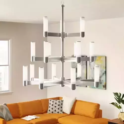 Light Unique  Statement Tiered Chandelier 3D model