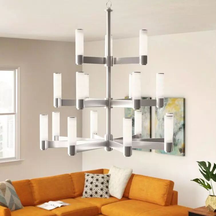 Light Unique  Statement Tiered Chandelier 3D model_0