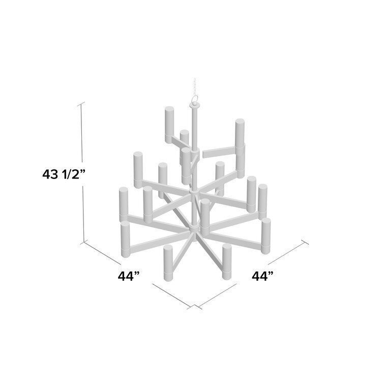 Light Unique  Statement Tiered Chandelier 3D model_1