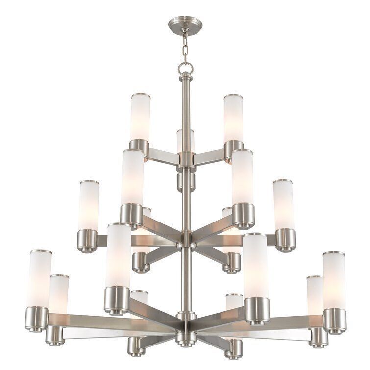Light Unique  Statement Tiered Chandelier 3D model_4