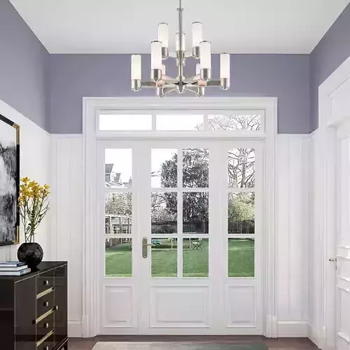 Light Unique Tiered Chandelier 3D model