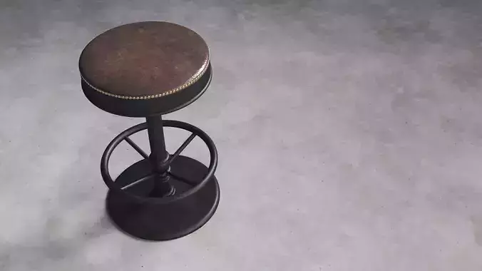 Classic Bar Stool 3D model