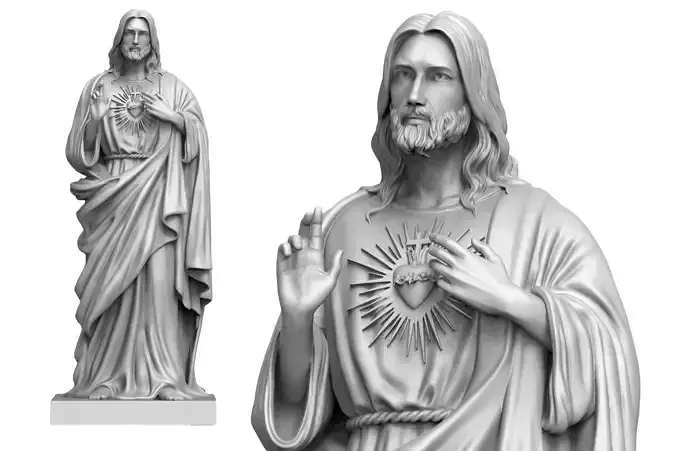 jesus sacred heart 3d print model 3D print model