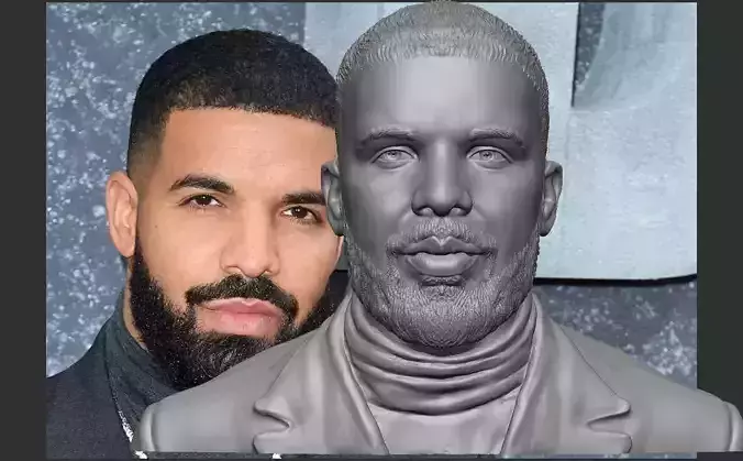 AUBREY DRAKE GRAHAM CANADIAN RAPPER AND SINGER 3D print model