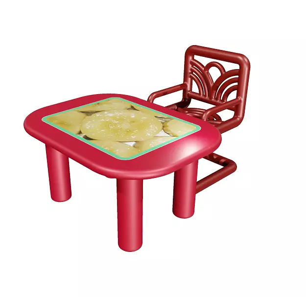 Fabulous Kids Dining Table Set 3D model_0