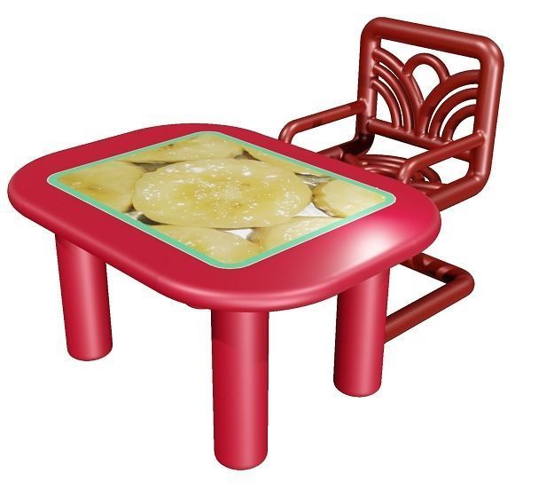 Fabulous Kids Dining Table Set 3D model_2