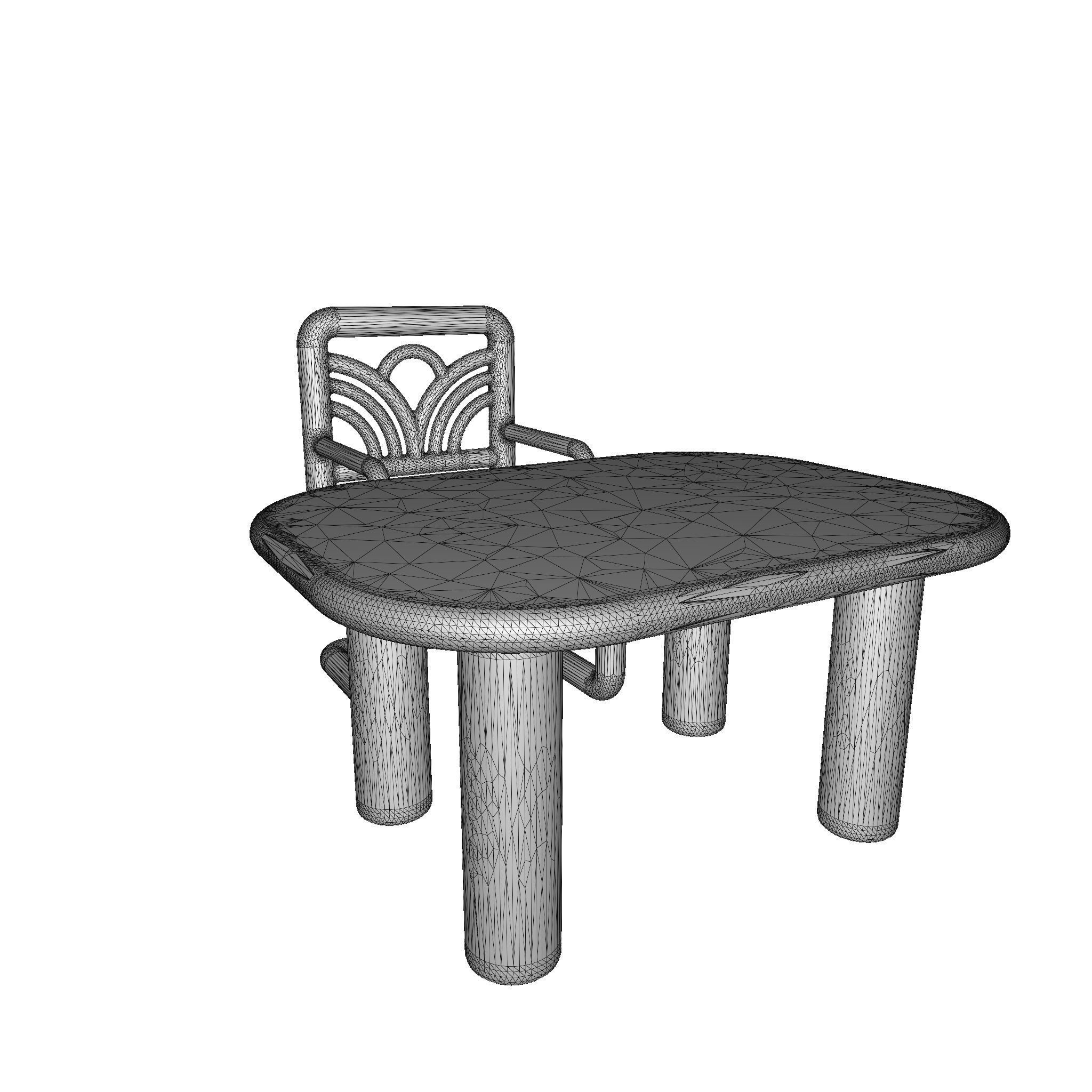 Fabulous Kids Dining Table Set 3D model_3