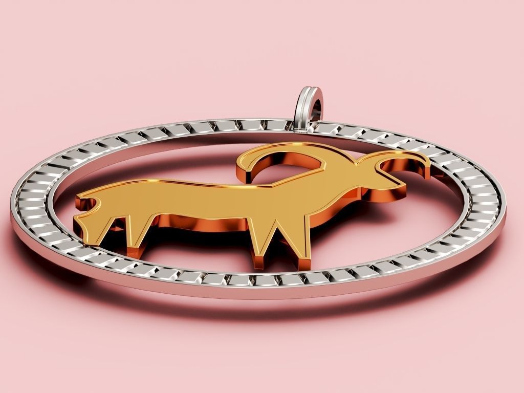 Aries Pendant 3D print model_3