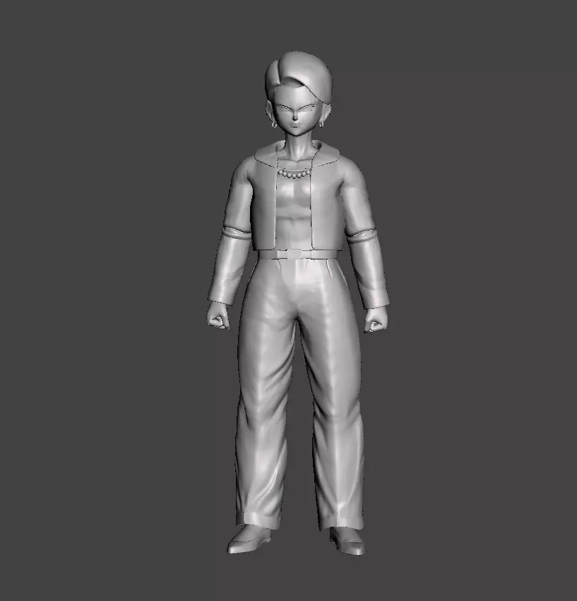Android 18 Dragon Ball GT 3D Model 3D print model_0