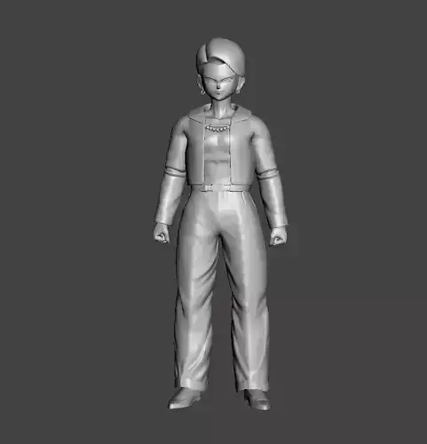 Android 18 Dragon Ball GT 3D Model 3D print model