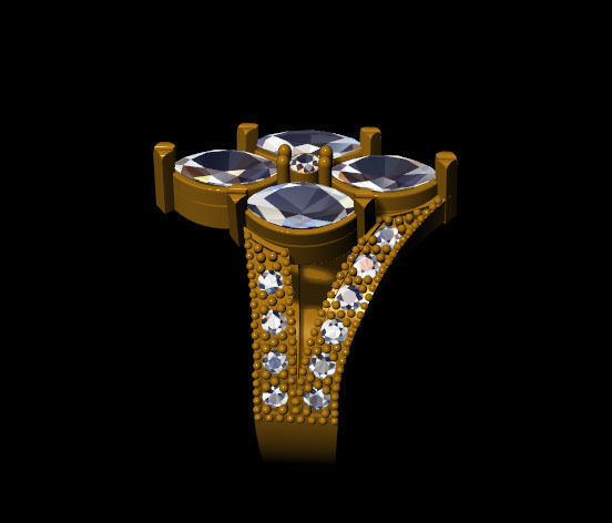 Marquise Rnig 3D print model_2