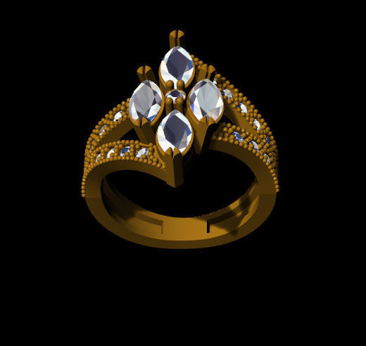 Marquise Rnig 3D print model_1