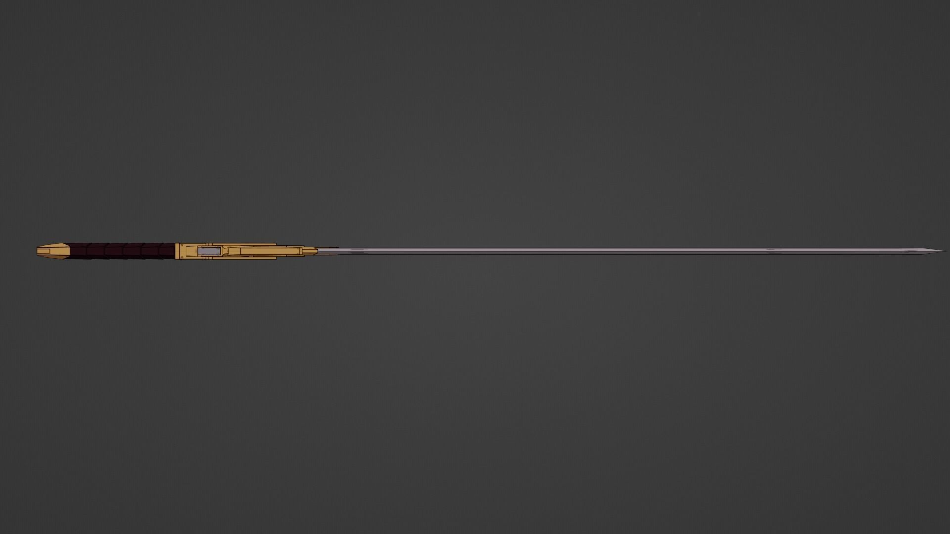 Anime Medieval Fantasy Sword  Low-poly 3D model_4