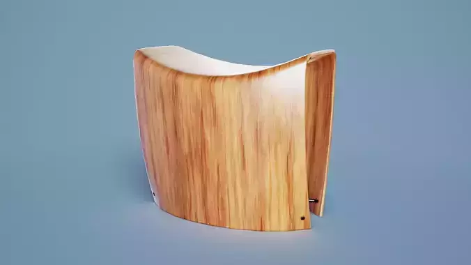 Minimalist Stool 001 - Wood