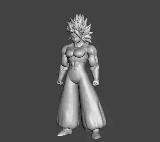 Caulifla Ultra Super Saiyan 3d Model 3D print model