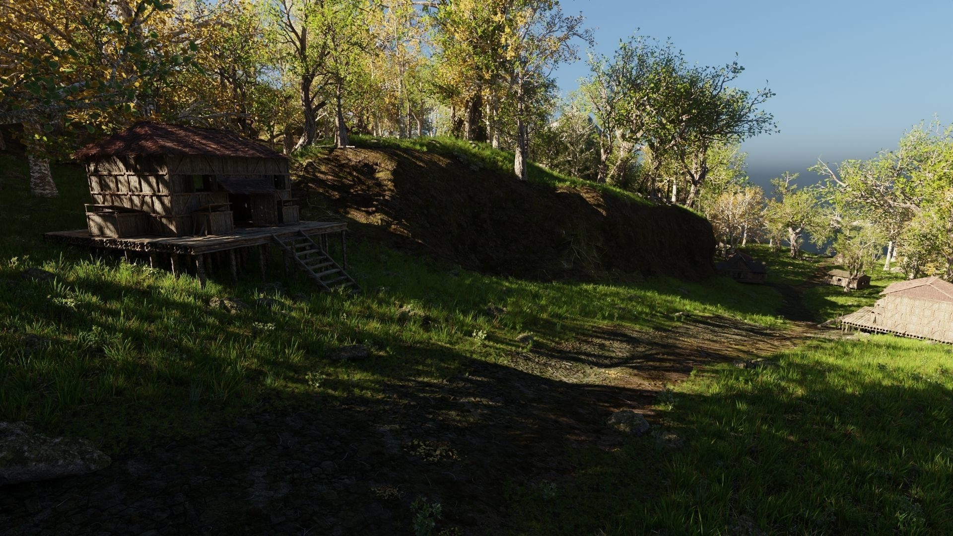 Medieval Pathway Scene 3D model_13