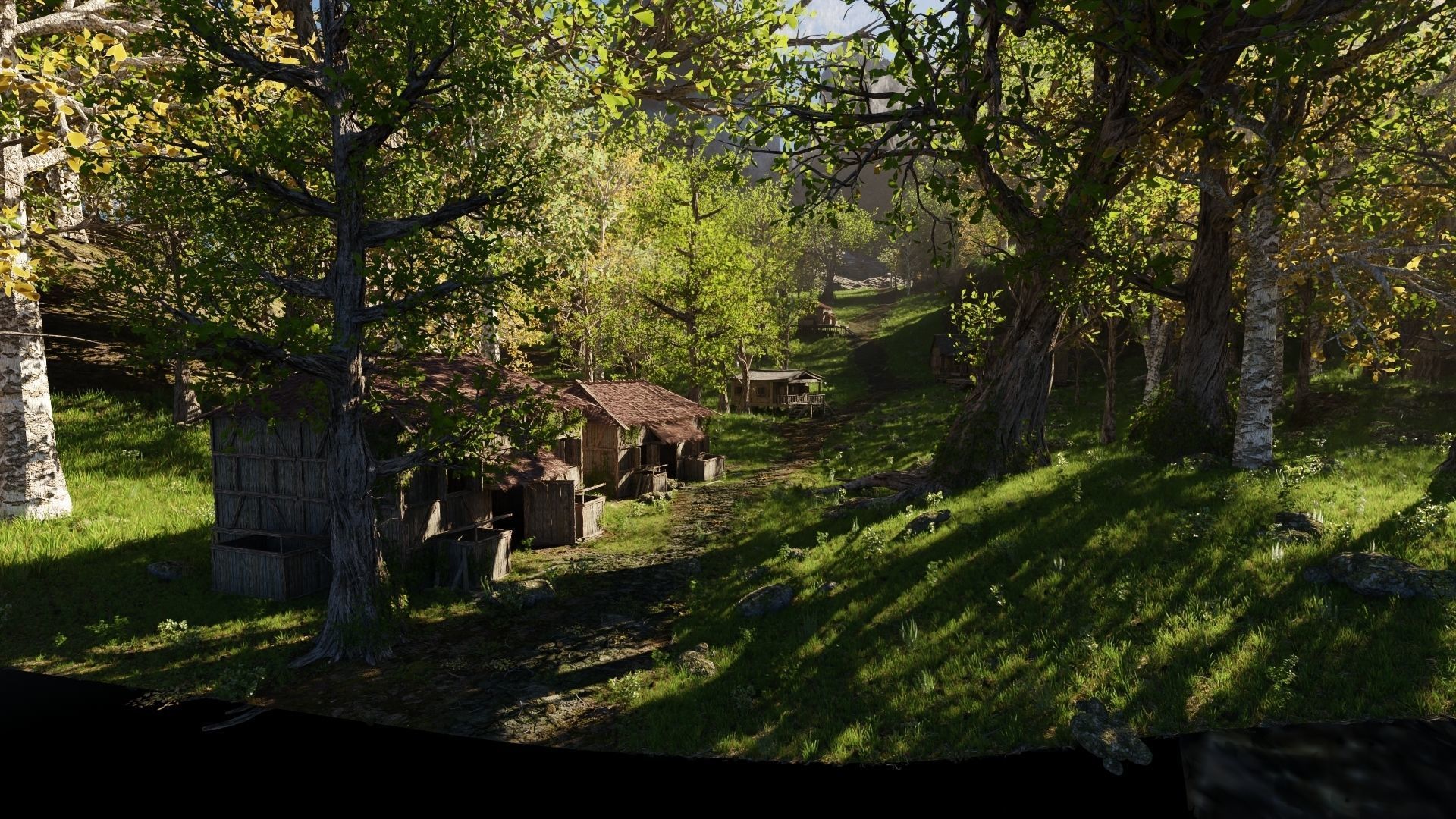Medieval Pathway Scene 3D model_15