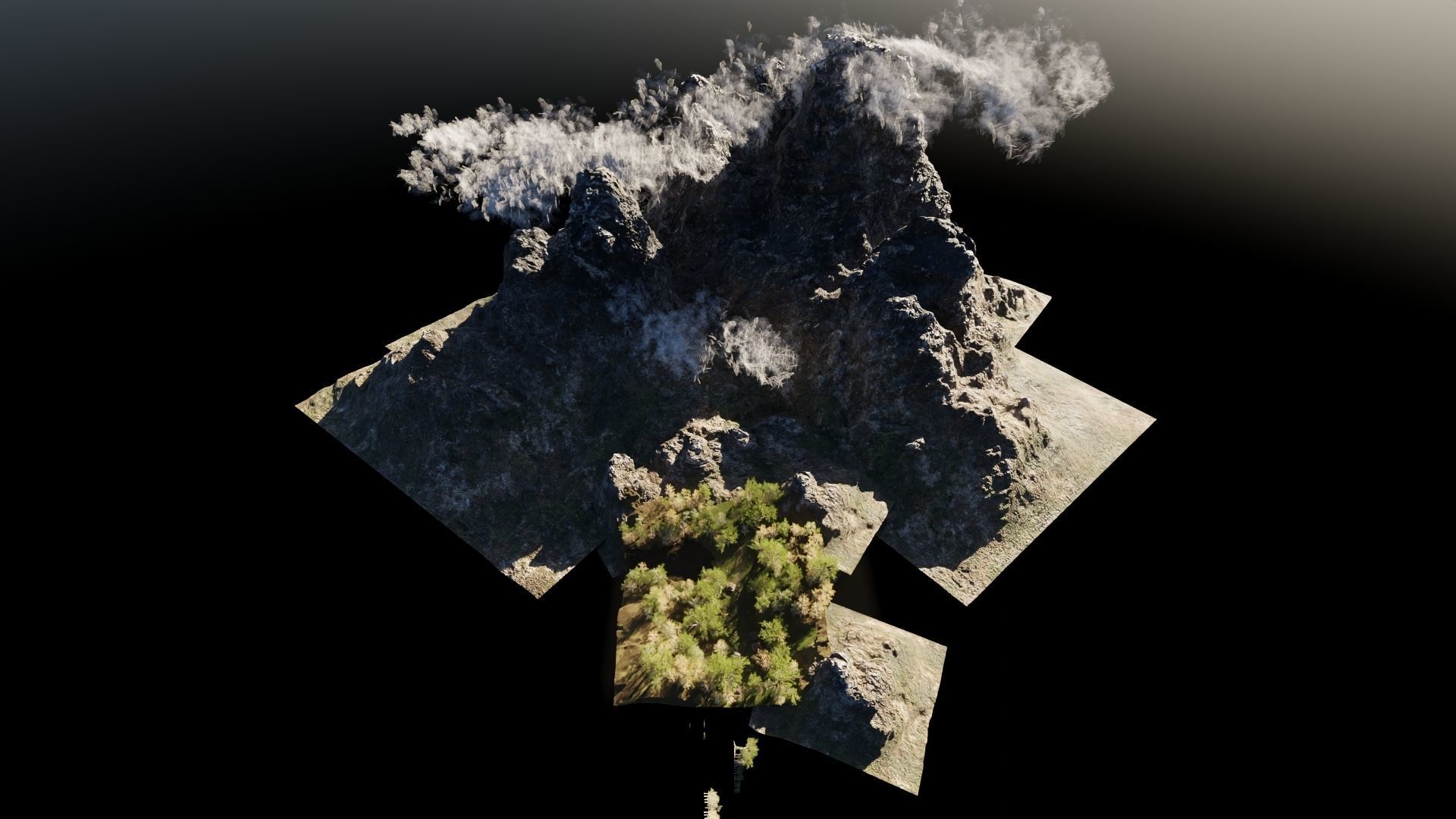 Medieval Pathway Scene 3D model_19